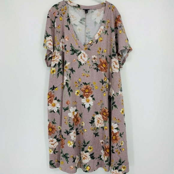 torrid Dresses & Skirts - Torrid Women’s Midi Dress V-Neck Short Sleeve 4X